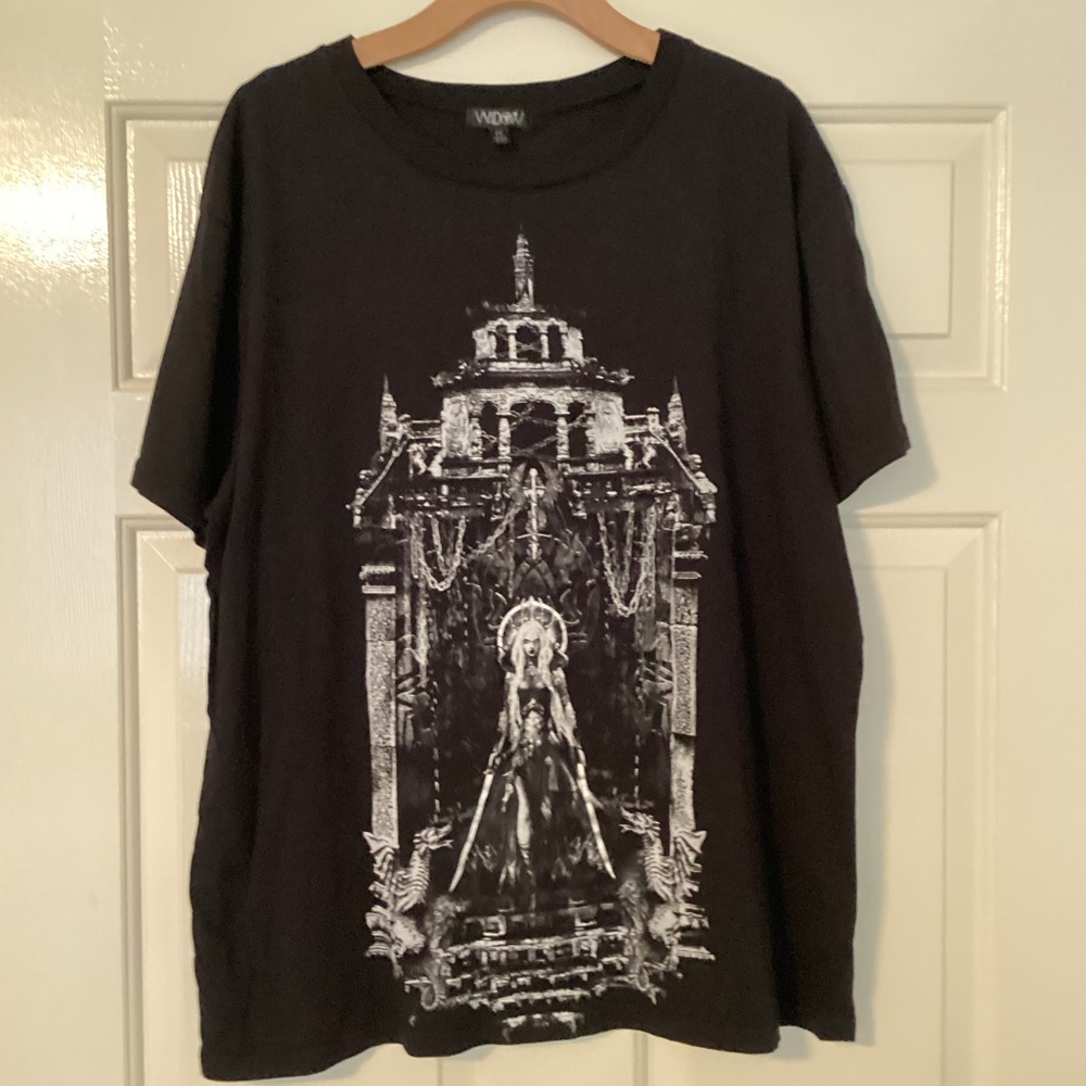 Dolls Kill Widow Black T Shirt
